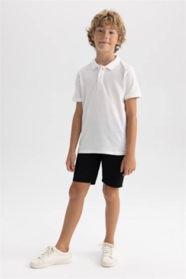 Boy Pique Short Sleeve Basic Polo T-Shirt