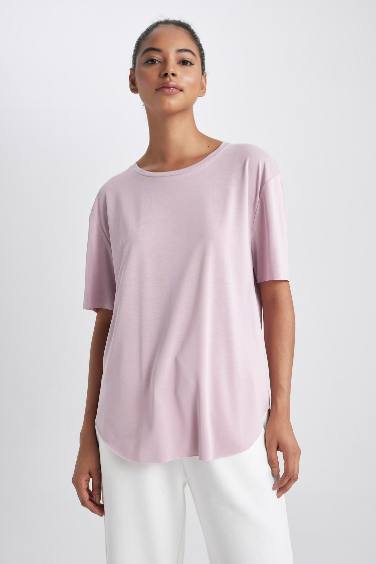 DeFactoFit Oversize Premium Crew Neck Sports T-Shirt