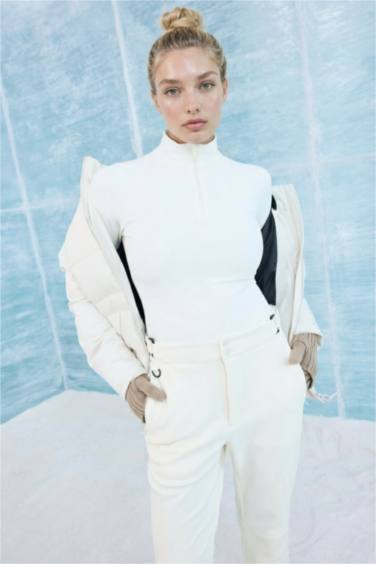 DeFactoFit Standard Fit Zippered Sports T-Shirt