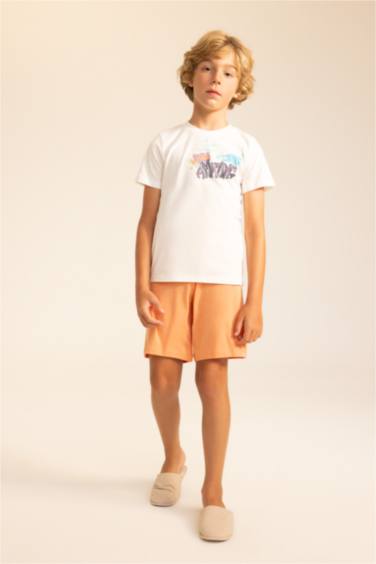 طقم بيجاما اولادي مطبوع - قطعتين