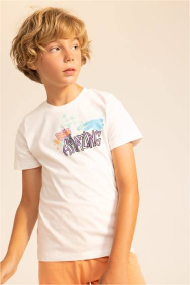 طقم بيجاما اولادي مطبوع - قطعتين