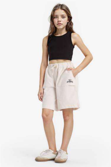 Girl Sweatshirt Fabric Shorts