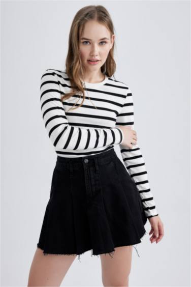 Slim Fit Ribana Long Sleeve T-Shirt