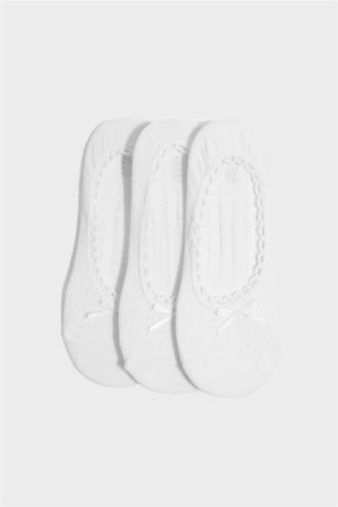 Kadın Görünmez 3'lü Pamuklu Babet Çorap