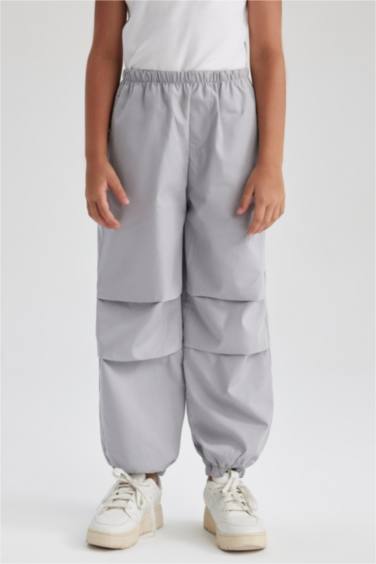 Girl Parachute Cotton Trousers