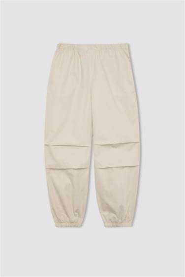 Girl Parachute Cotton Trousers