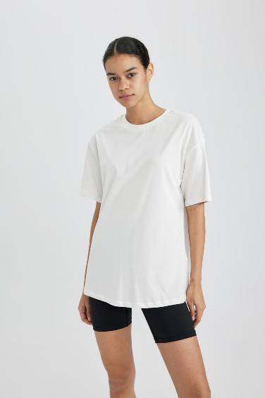 DeFactoFit Oversize Fit Crew Neck Sports T-Shirt