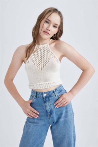 كيمونه كروشيه تريكو سليم فيت