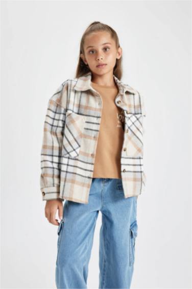 قميص بناتي بكم طويل