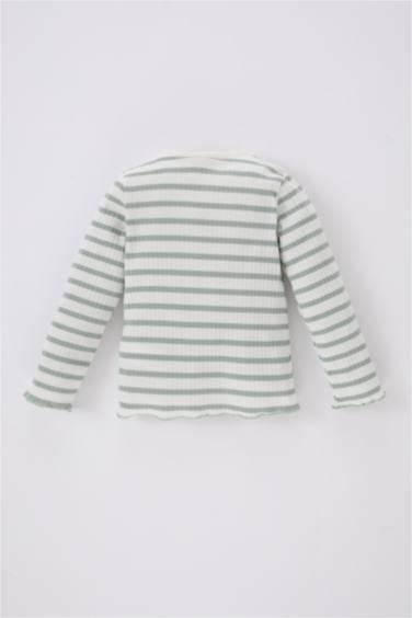Baby Girl Striped Ribbed Camisole T-Shirt