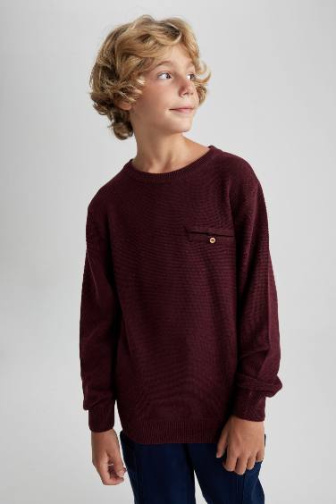 Boy Crew Neck Knitted Pullover