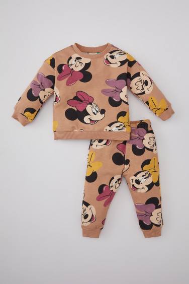 Baby Girl Disney Mickey & Minnie Sweatshirt Sweatpants 2 Piece Set