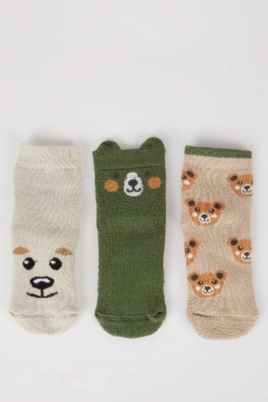 Baby Boy Anti-Slip Sole Cotton Long Socks