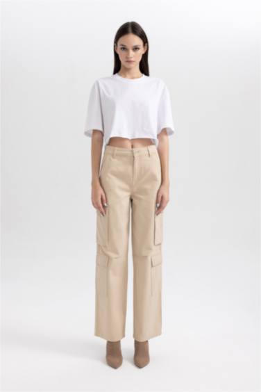 بنطلون جبردين كارجو بقصة مستقيمة