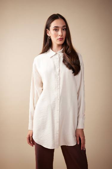 Relax Fit Long Sleeve Shirt Tunic