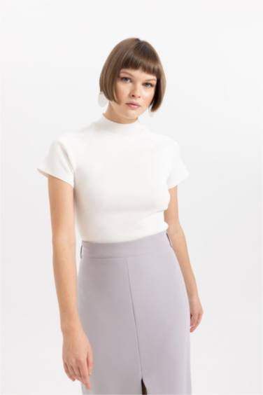 Pull Coupe Régulière Demi-Col De Tortue