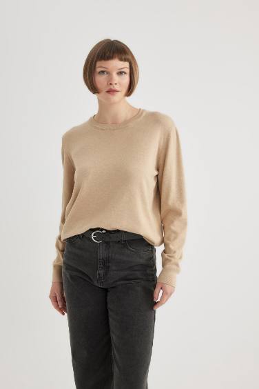 Regular Fit V Neck Premium Soft Wool Pullover