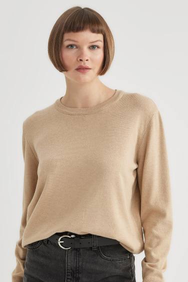 Regular Fit V Neck Premium Soft Wool Pullover