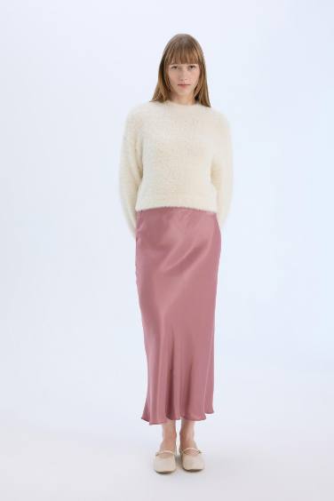 تنورة ميدي ستان بقصة A بخصر عادي