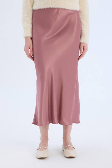 تنورة ميدي ستان بقصة A بخصر عادي