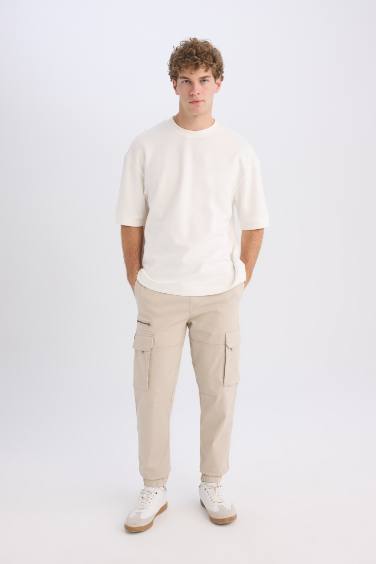 Regular Cargo Jogger With Cargo Pocket Gabardine Trousers