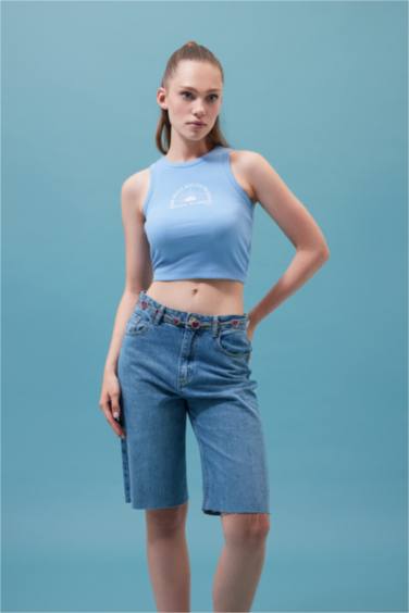 كيمونه مضلع بياخة مستديرة مطبوع