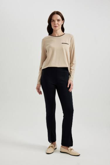 Regular Fit Crew Neck Long Sleeve T-Shirt