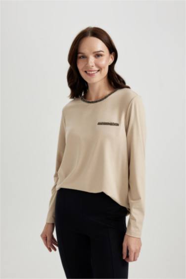 Regular Fit Crew Neck Long Sleeve T-Shirt