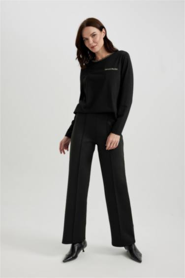 Regular Fit Crew Neck Long Sleeve T-Shirt