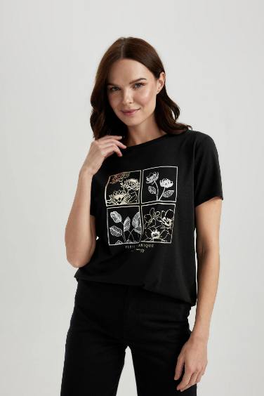 Relax Fit Crew Neck Short Sleeve T-Shirt