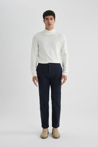 بنطلون سادة جبردين قصة عادية بجيب بسحاب