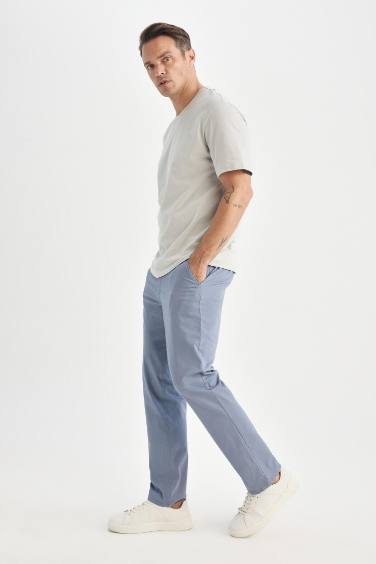 Yazlık Gabardin Chino Kanvas Pantolon Slim Fit Dar Kesim Dar Paça Cepli