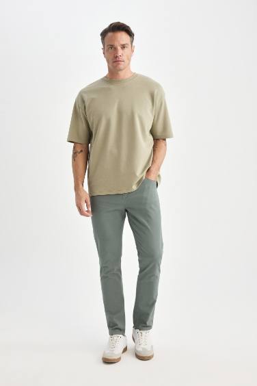 Super Skinny Hem Gabardine Chino Pants