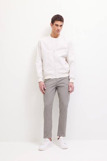 Super Skinny Hem Gabardine Chino Pants