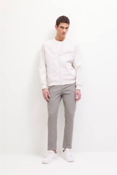 سروال شينو سليم من جبردين بساق ضيق و جيوب