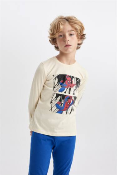 طقم بيجاما قصة عادية من سبايدرمان من قطعتين