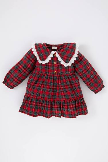 Baby Girl Checkered Flannel Dress