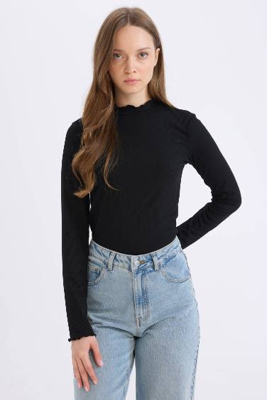 Camisole Half Turtleneck Long Sleeve Tunic