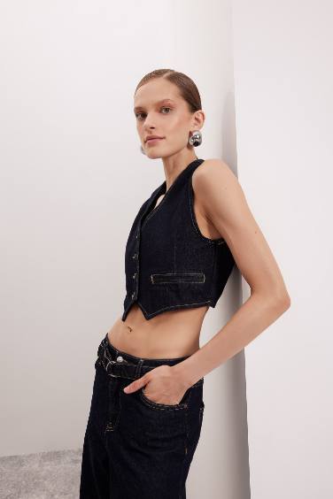Blazer Denim vest