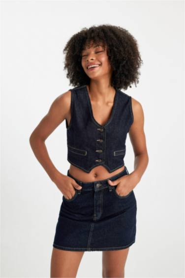 Blazer Denim vest