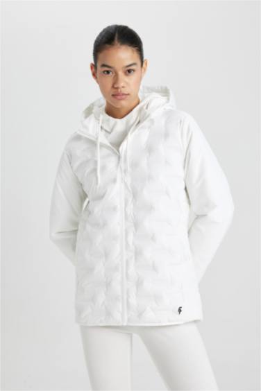 DeFactoFit Waterproof Slim Fit Hooded Zippered Jacket