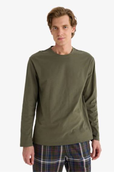 سيت بجامة كاروهات قصة عادية ردن طويل - قطعتين