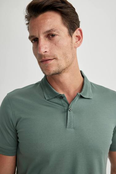 Slim Fit Short Sleeve Polo T-Shirt