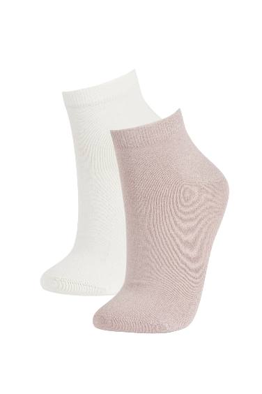 Woman 2 Piece Cotton Long Socks