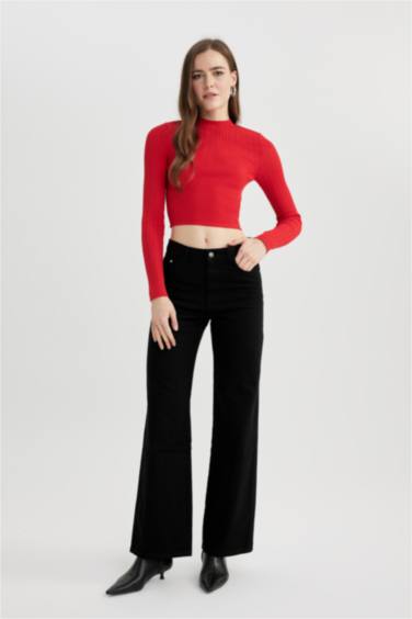 Pull Tricot Coupe Régulière Col Rond