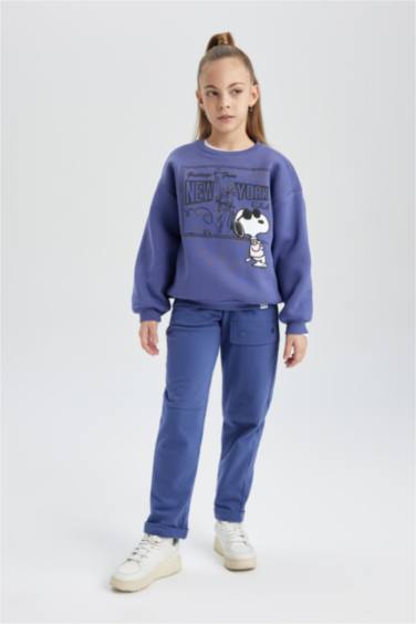 سويت شيرت بناتي قصة عادية من سنوبي