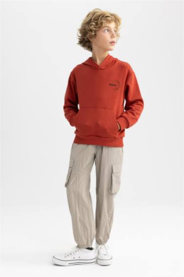 Erkek Çocuk Kargo Jogger Paça Paraşüt Pantolon