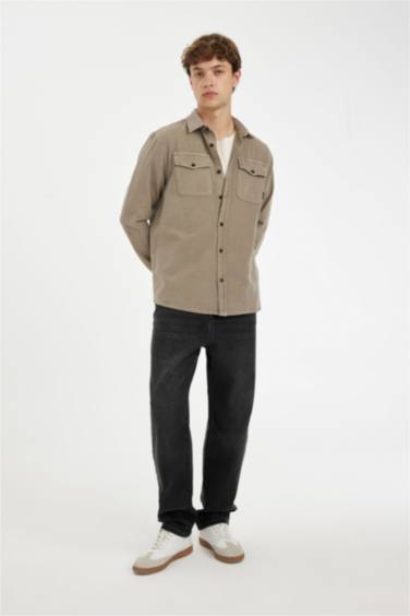 Рубашка стандартного кроя из хлопка