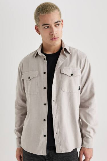 Regular Fit Cotton Long Sleeve Shirt