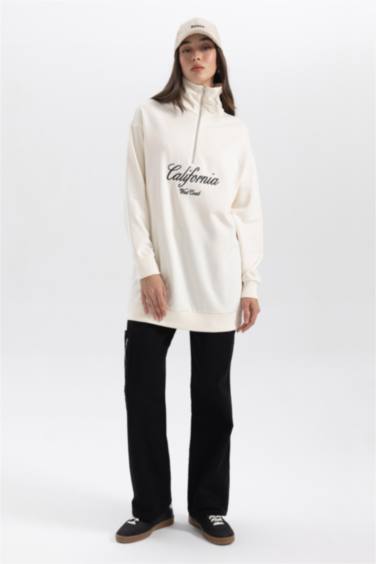 Wide Leg Gabardine Trousers